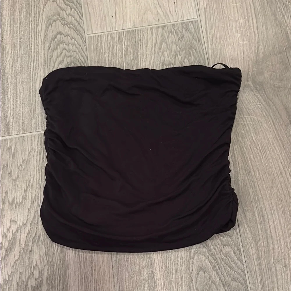 Katie J NYC Girls Black Strapless Top Size L